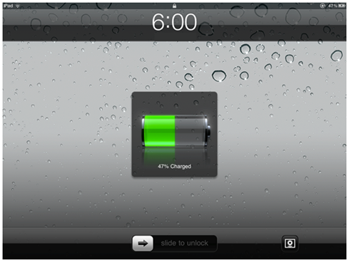Battery On iPad