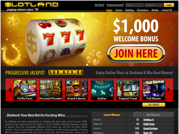 Slotland casino bonuses for ipad