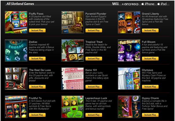 Slotland casino games for iPad