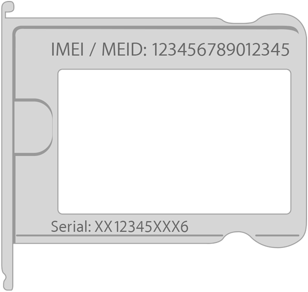 iPad serial number