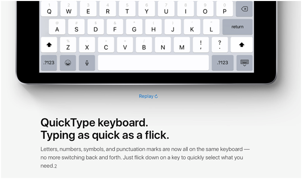 iPad iOS 11 upgrade- New keyboard feature