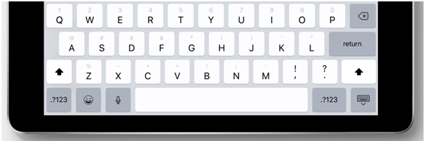 New Key Flick feature in Keyboard for iOS 11 in iPad