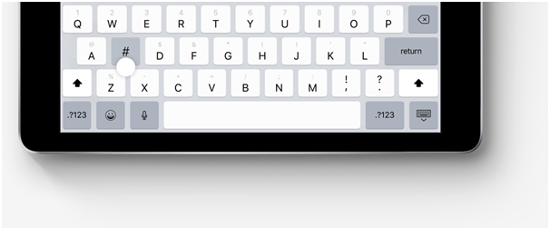 New Key Flick Feature in Key board iOS11
