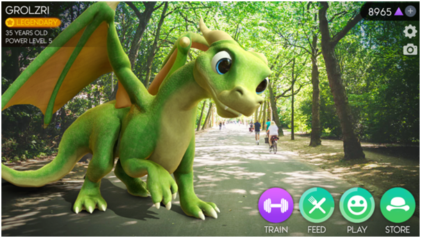 AR dragon app