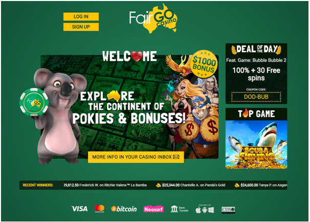 iPad casinos- Fair Go casino