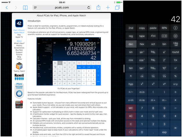 PCalc app