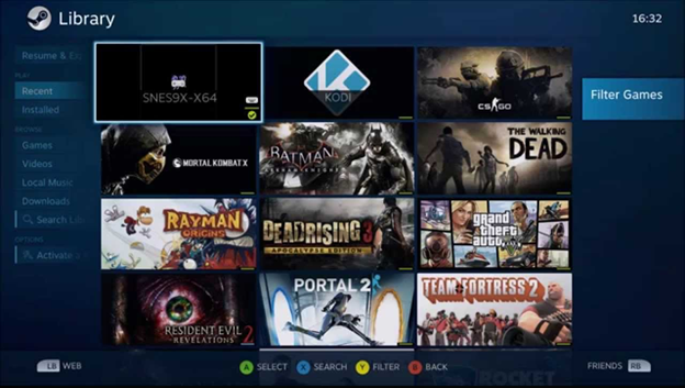 Steam Link app games to stream on iPad