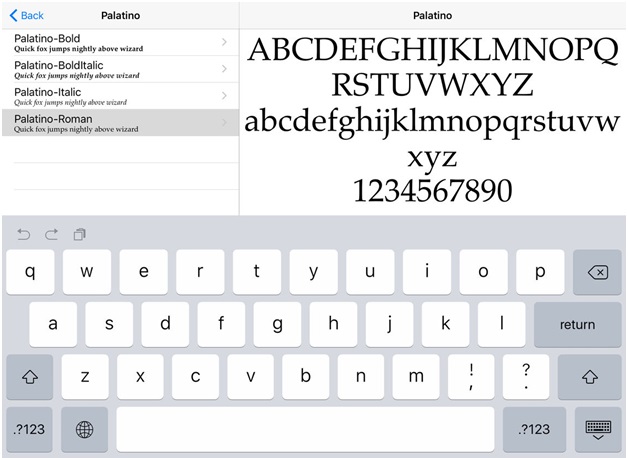 how to add fonts in ipad