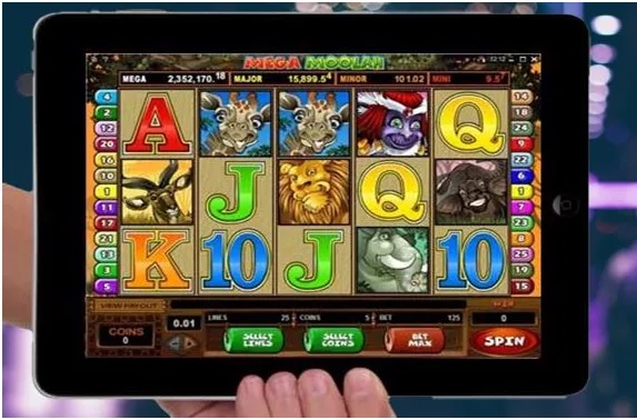 Mega Moolah pokies on iPad