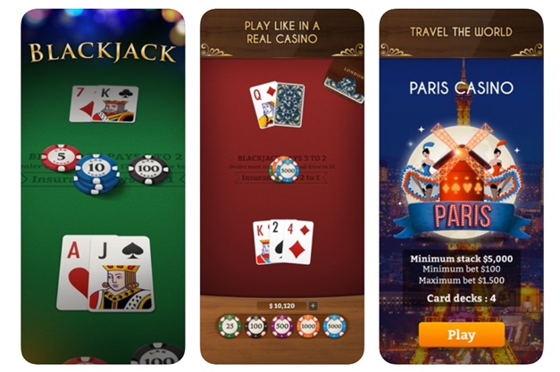 Blackjack game app