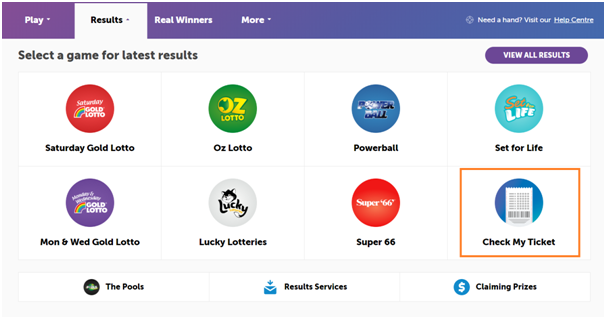 Australian lottery results online