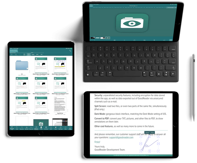 How to use GoodReader on iPad