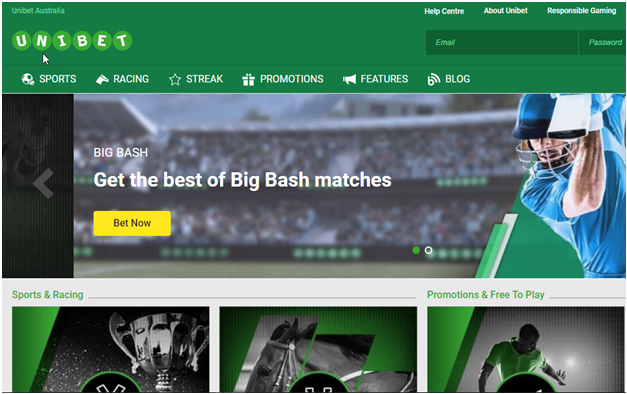 Unibet Australia bookie