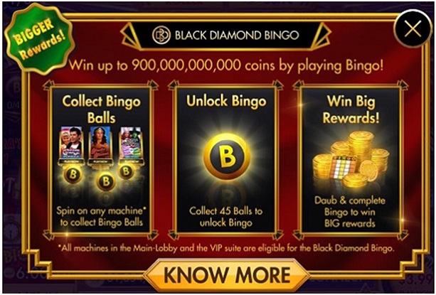 Bingo game at diamond casino