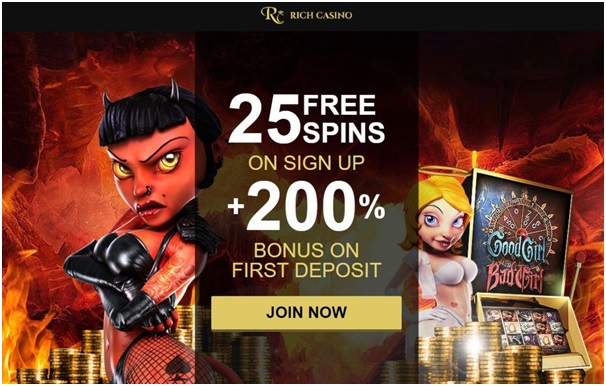Rich casino bonus offer