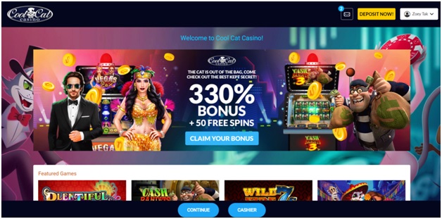 Cool Cat Casino Bonus offer